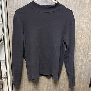 Rebecca Malone Charcoal Long Sleeve Top